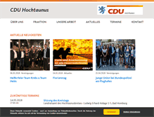 Tablet Screenshot of cdu-hochtaunus.de